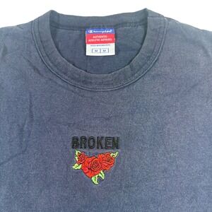 Champion Authentic Athletic Apparel Broken Rose Embroidered T-Shirt‎
